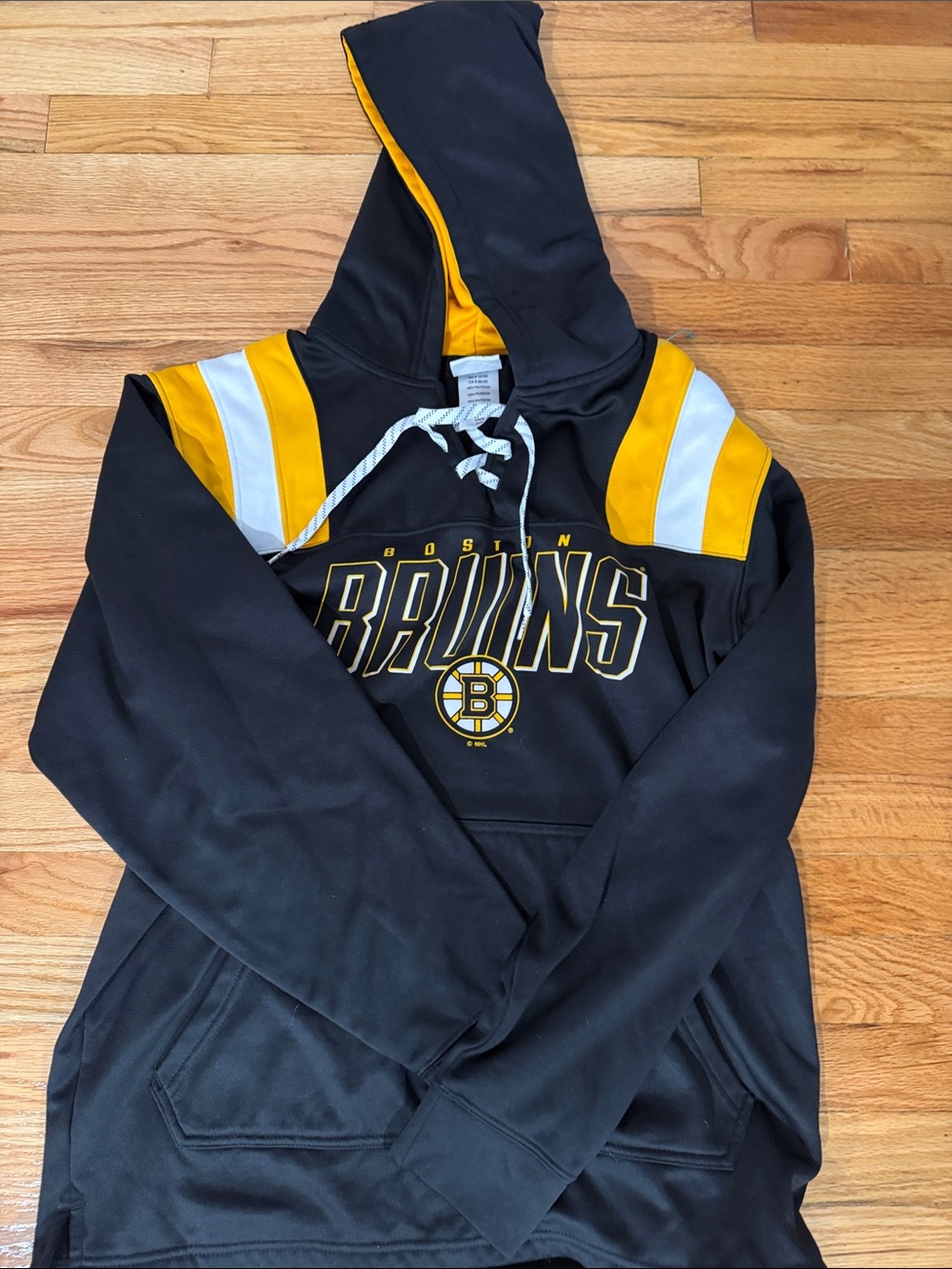 Men's Hooded Lace-Up Jacket with NHL Label